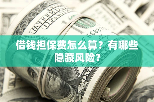 济南借钱担保费怎么算？有哪些隐藏风险？
