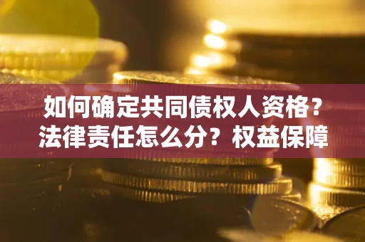 济南如何确定共同债权人资格？法律责任怎么分？权益保障技巧揭秘！