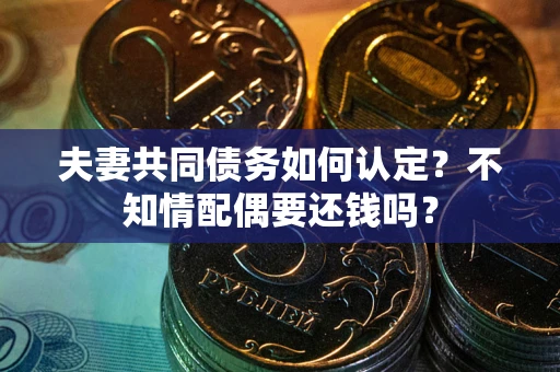 济南夫妻共同债务如何认定？不知情配偶要还钱吗？
