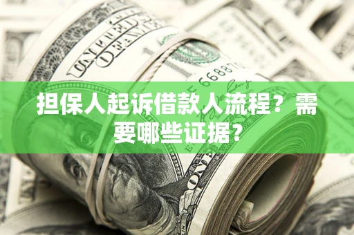 济南担保人起诉借款人流程？需要哪些证据？