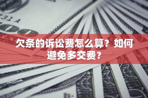 济南欠条的诉讼费怎么算？如何避免多交费？