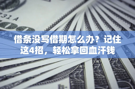 济南借条没写借期怎么办？记住这4招，轻松拿回血汗钱
