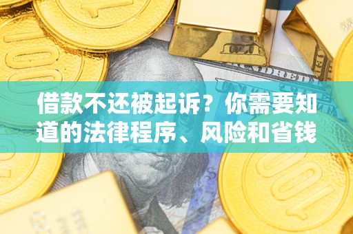 济南借款不还被起诉？你需要知道的法律程序、风险和省钱技巧