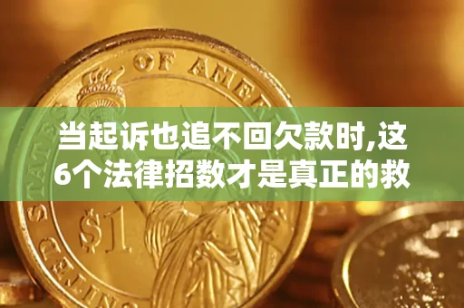 济南当起诉也追不回欠款时,这6个法律招数才是真正的救命稻草